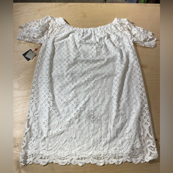 Rafaella White Eyelet Lace Dress 2X (FV) - Picture 11 of 12